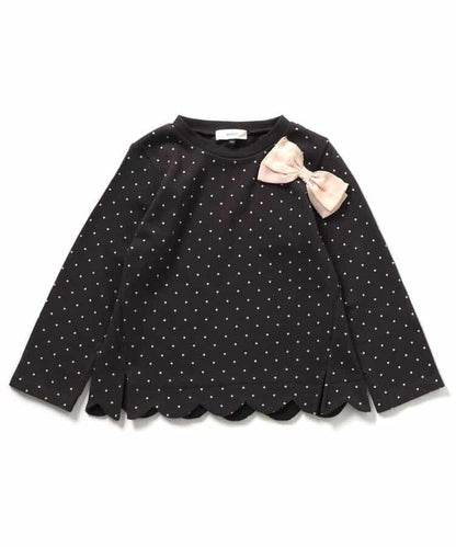 蝴蝶結鏤空邊T恤