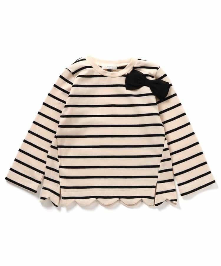 蝴蝶結鏤空邊T恤