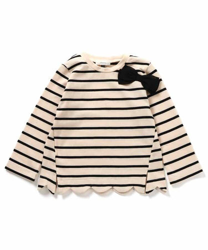 蝴蝶結鏤空邊T恤