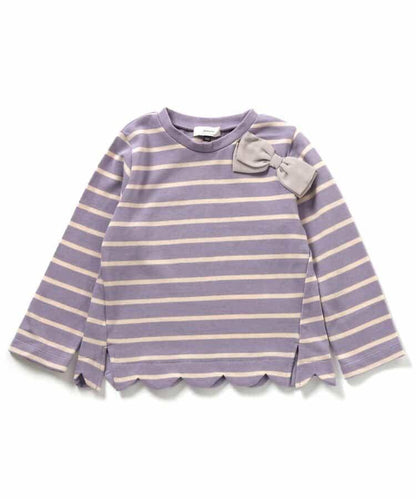 蝴蝶結鏤空邊T恤