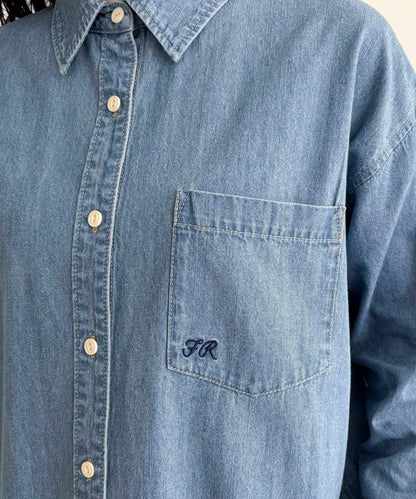 【人氣復刻】FR刺繡牛仔襯衫
