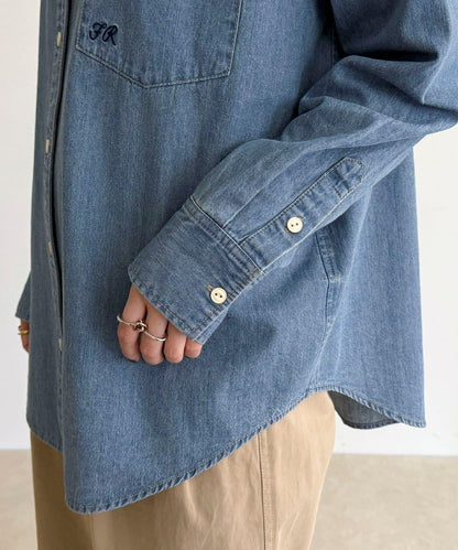 【人氣復刻】FR刺繡牛仔襯衫