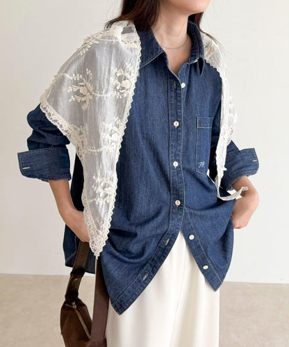【人氣復刻】FR刺繡牛仔襯衫