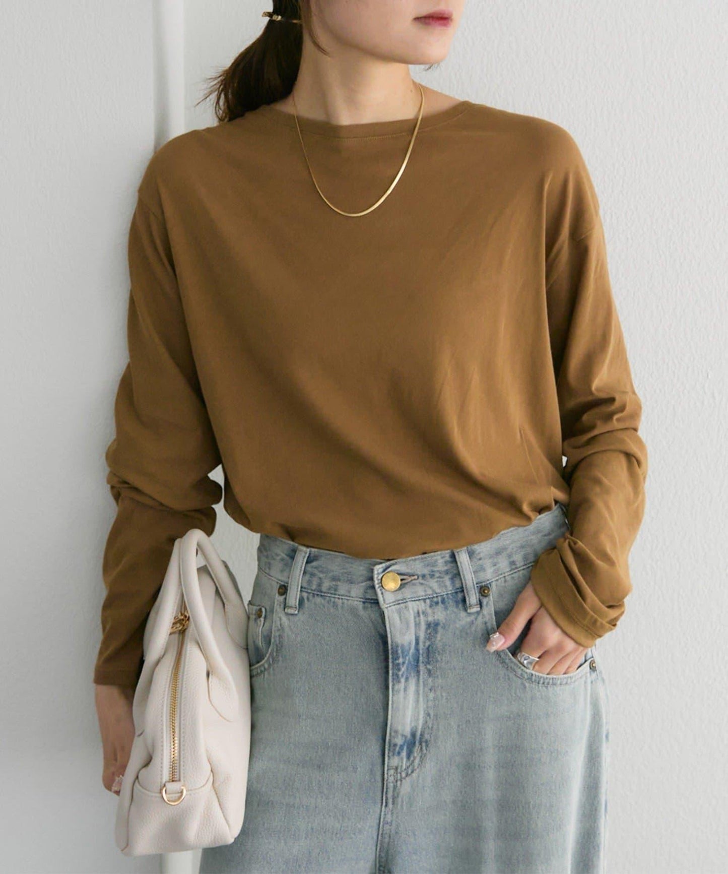 【25AW新色上市！】棉質透視長袖T恤