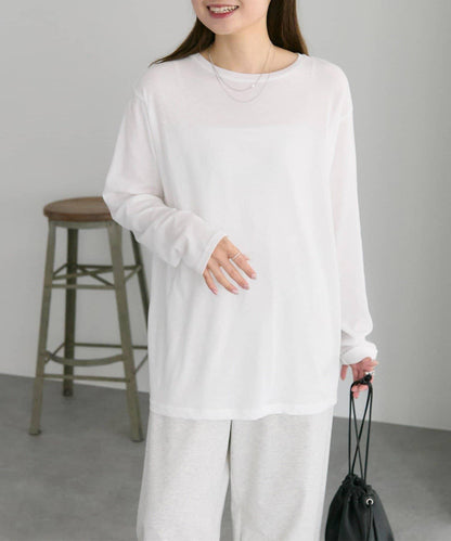 【25AW新色上市！】棉質透視長袖T恤