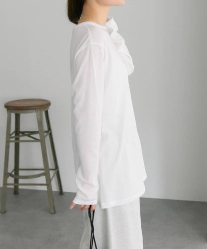 【25AW新色上市！】棉質透視長袖T恤