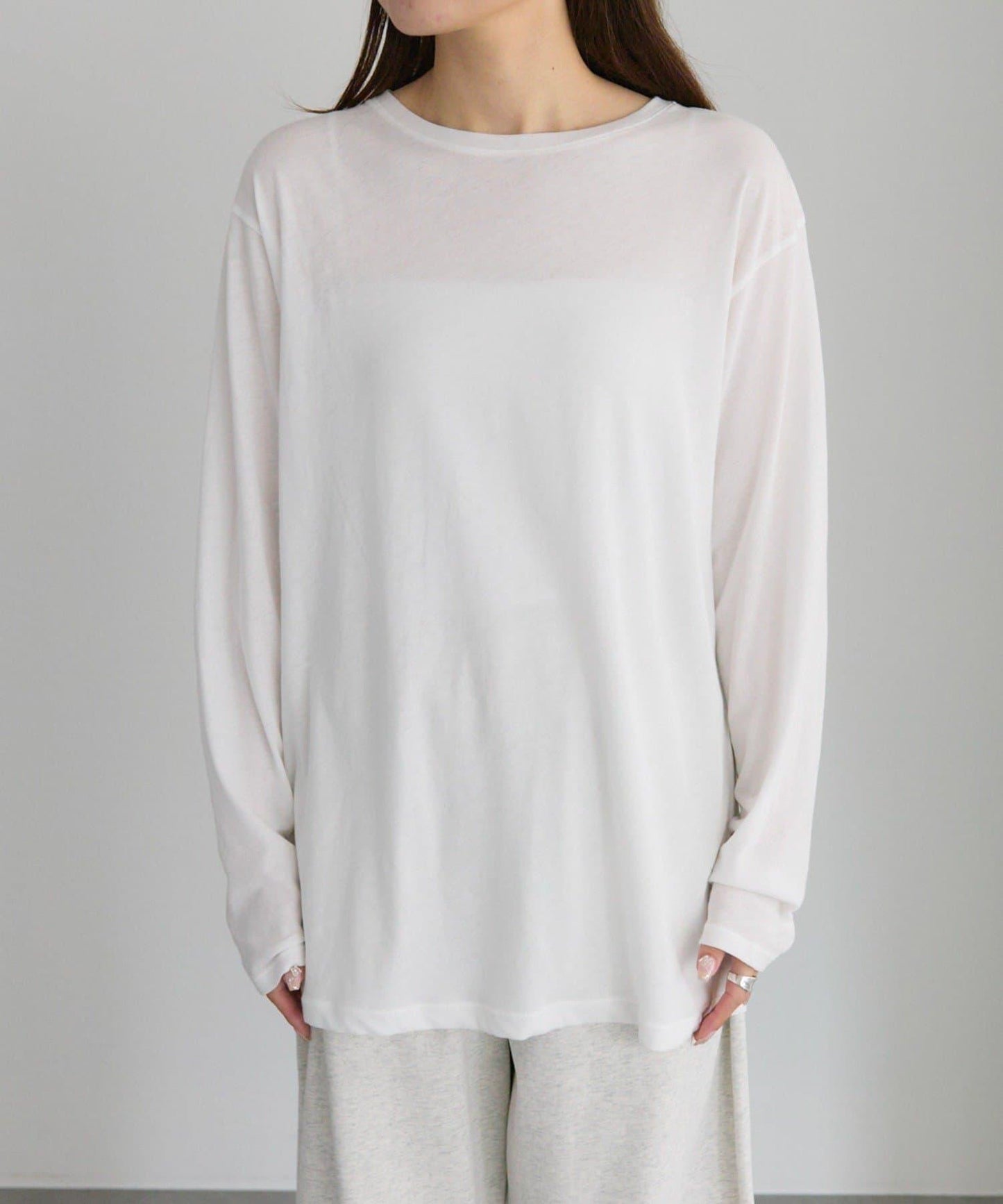 【25AW新色上市！】棉質透視長袖T恤