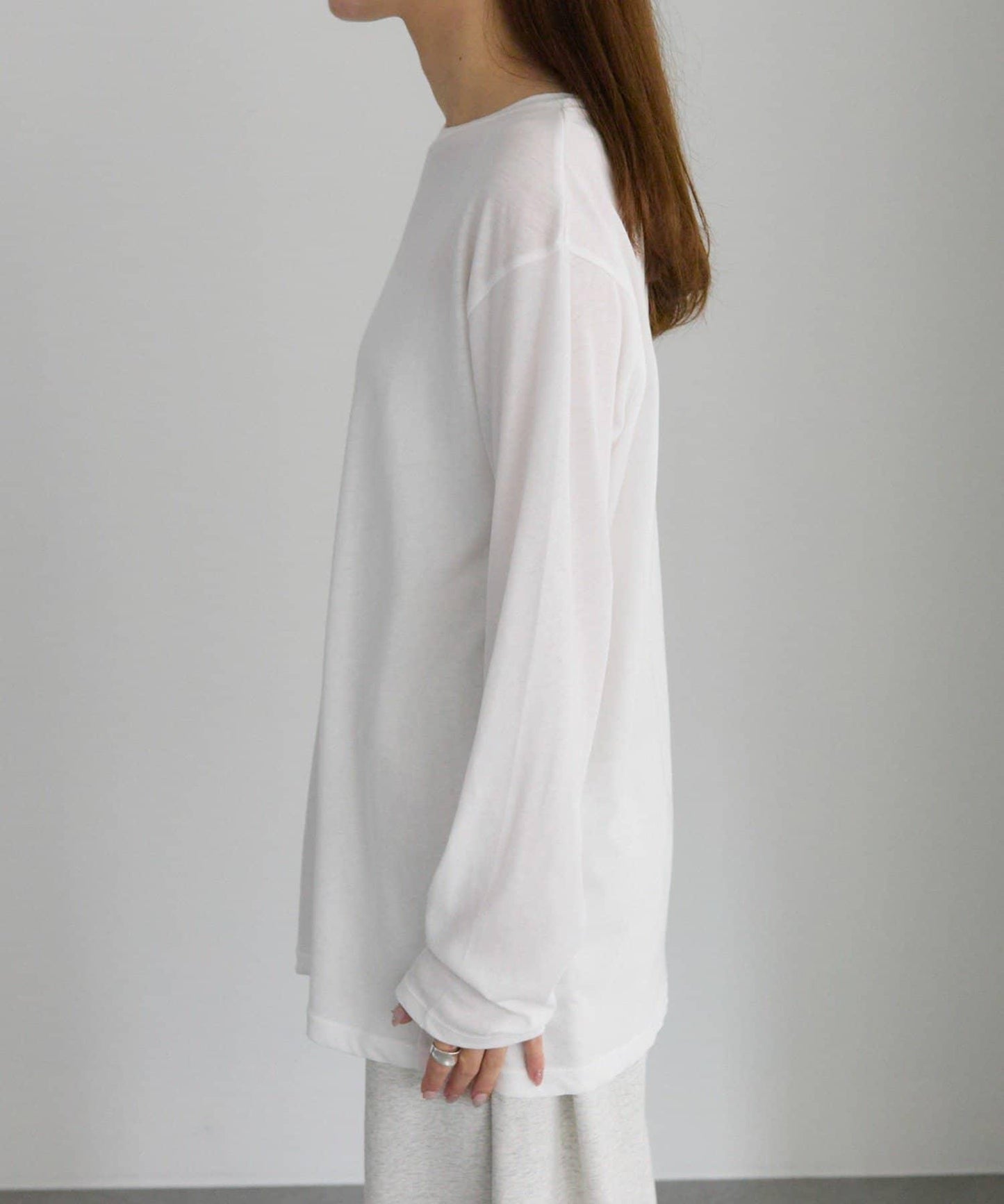 【25AW新色上市！】棉質透視長袖T恤