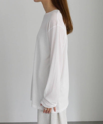 【25AW新色上市！】棉質透視長袖T恤