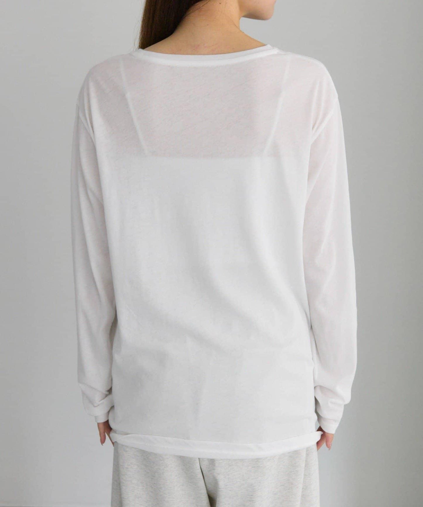 【25AW新色上市！】棉質透視長袖T恤