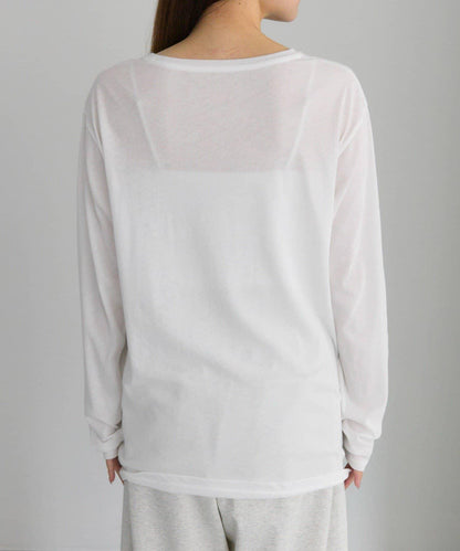 【25AW新色上市！】棉質透視長袖T恤