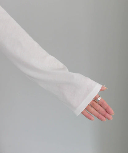 【25AW新色上市！】棉質透視長袖T恤