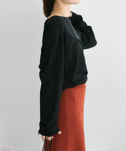 【25AW新色上市！】棉質透視長袖T恤