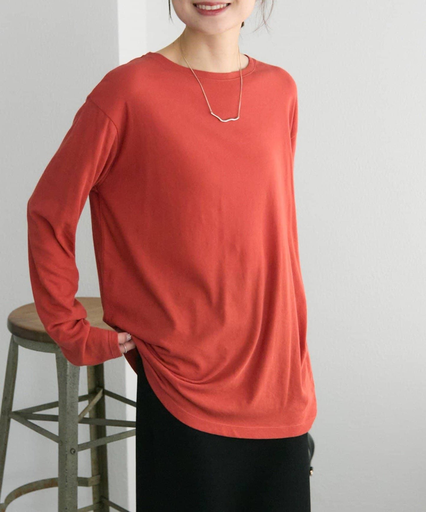 【25AW新色上市！】棉質透視長袖T恤