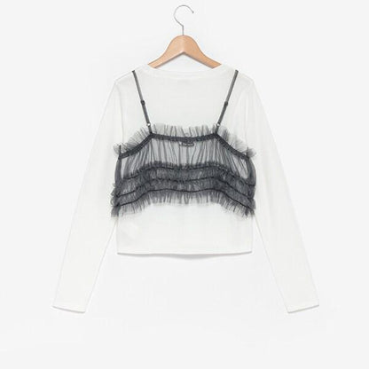 網紗吊帶背心套裝