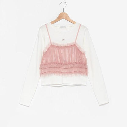 網紗吊帶背心套裝