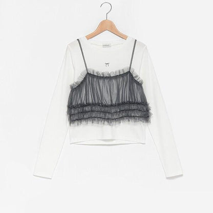 網紗吊帶背心套裝