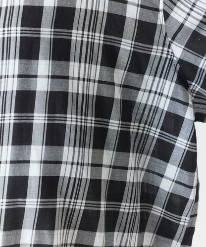 寬鬆版型格子寬袖襯衫