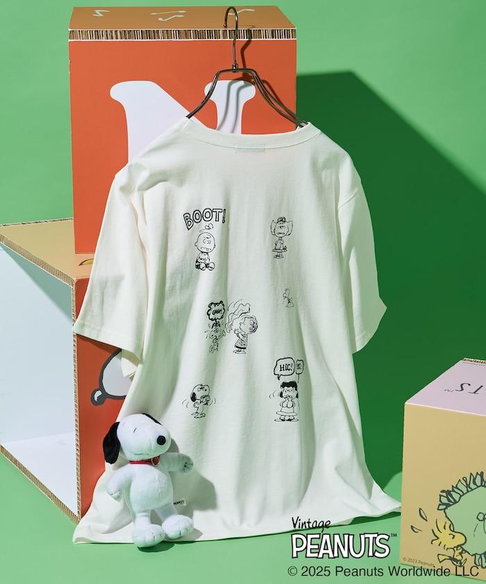 《PEANUTS》復古藝術印花T恤