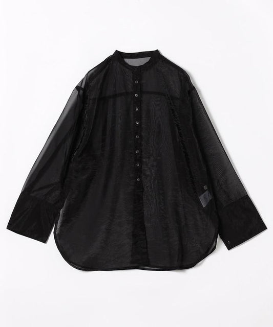 亮面輕薄皺褶襯衫