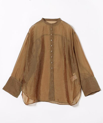 亮面輕薄皺褶襯衫