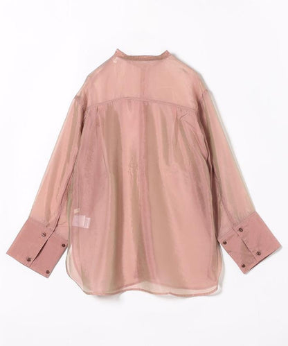 亮面輕薄皺褶襯衫