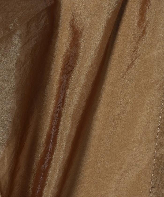 亮面輕薄皺褶襯衫