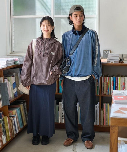 特別格紋套頭風衣