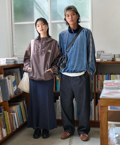 特別格紋套頭風衣