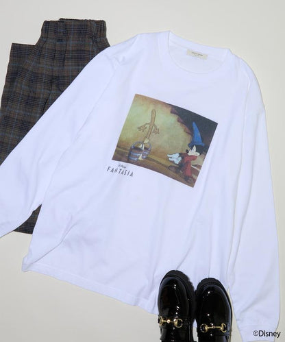 【DISNEY FANTASIA】盒裝彩色正面印花長袖T恤