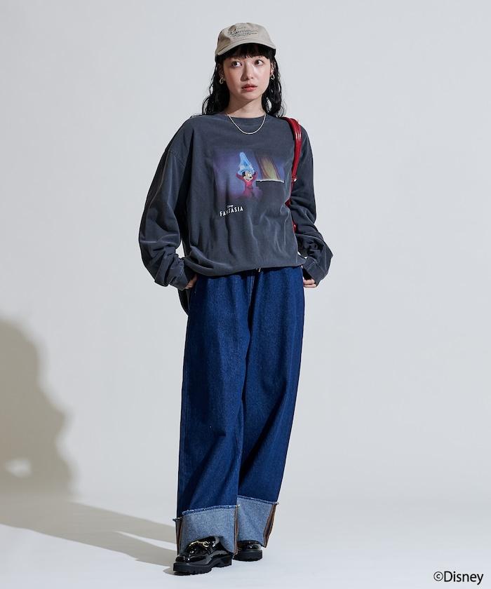 【DISNEY FANTASIA】盒裝彩色正面印花長袖T恤