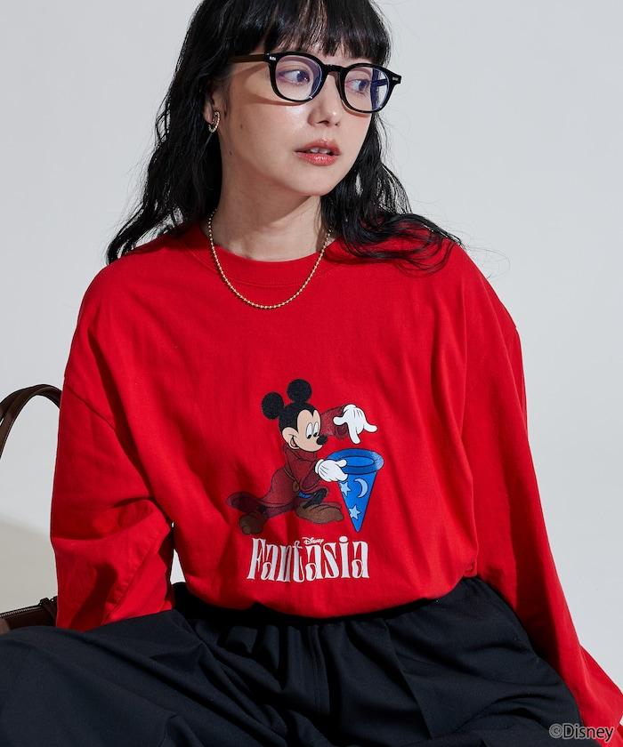 【DISNEY FANTASIA】大幅前印花長袖T恤