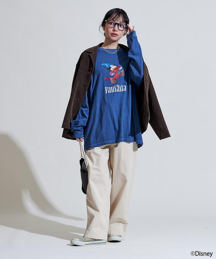【DISNEY FANTASIA】大幅前印花長袖T恤