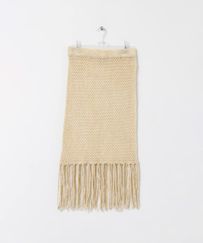 fringe mesh 設計 半身裙