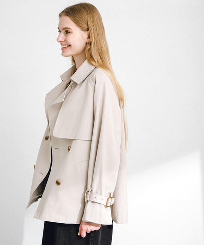 防潑水短款風衣