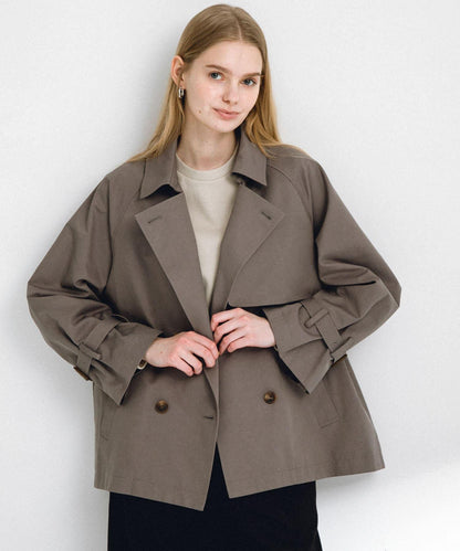 防潑水短款風衣