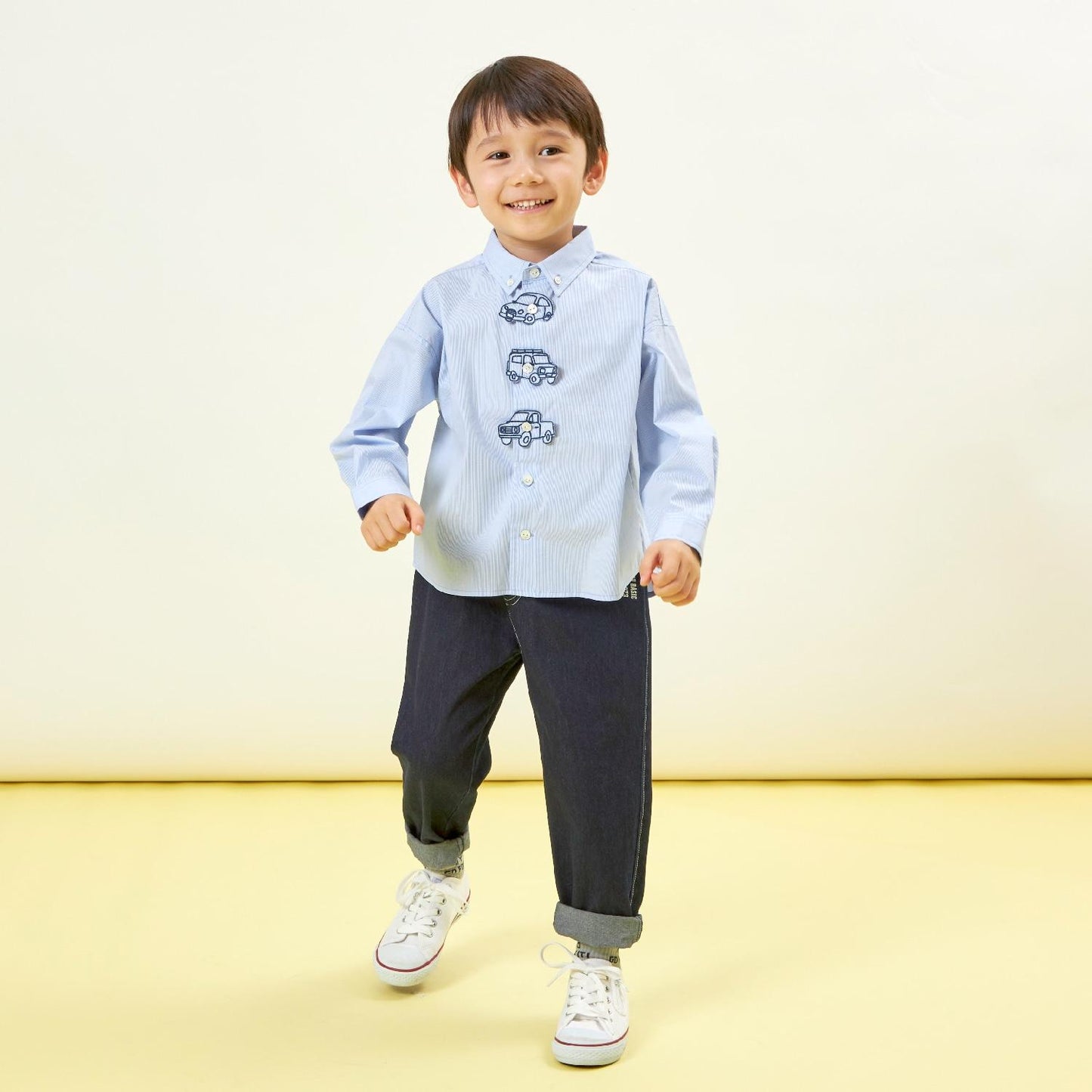 汽車刺繡貼布襯衫