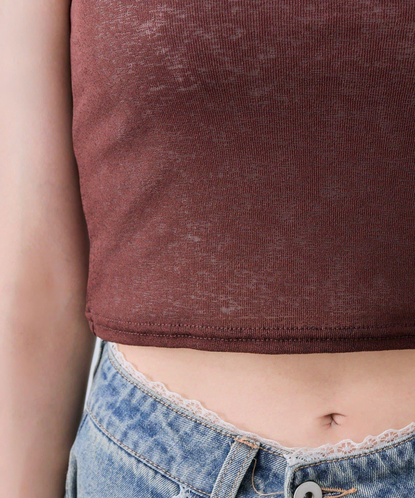 蕾絲荷葉邊短外套套裝