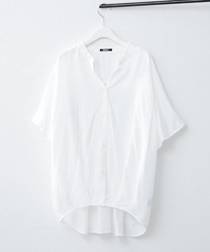 通勤穿搭首選！後背褶皺竹筍褶飾襯衫