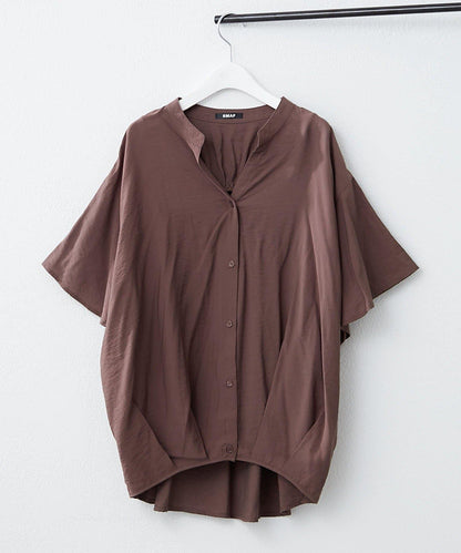 通勤穿搭首選！後背褶皺竹筍褶飾襯衫