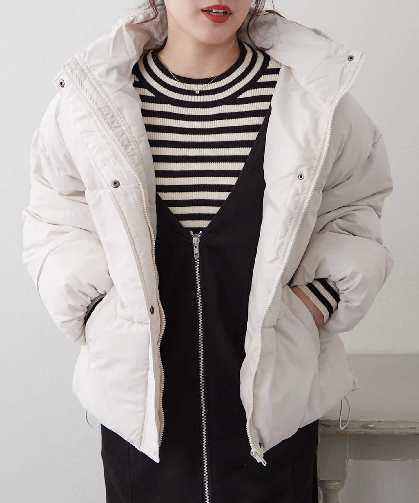 【RMAF】下襬圓弧仿羽絨