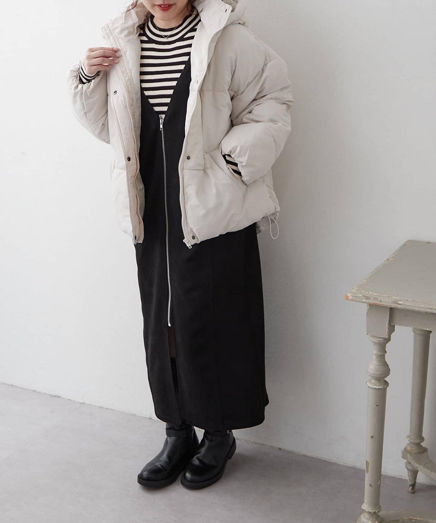 【RMAF】下襬圓弧仿羽絨