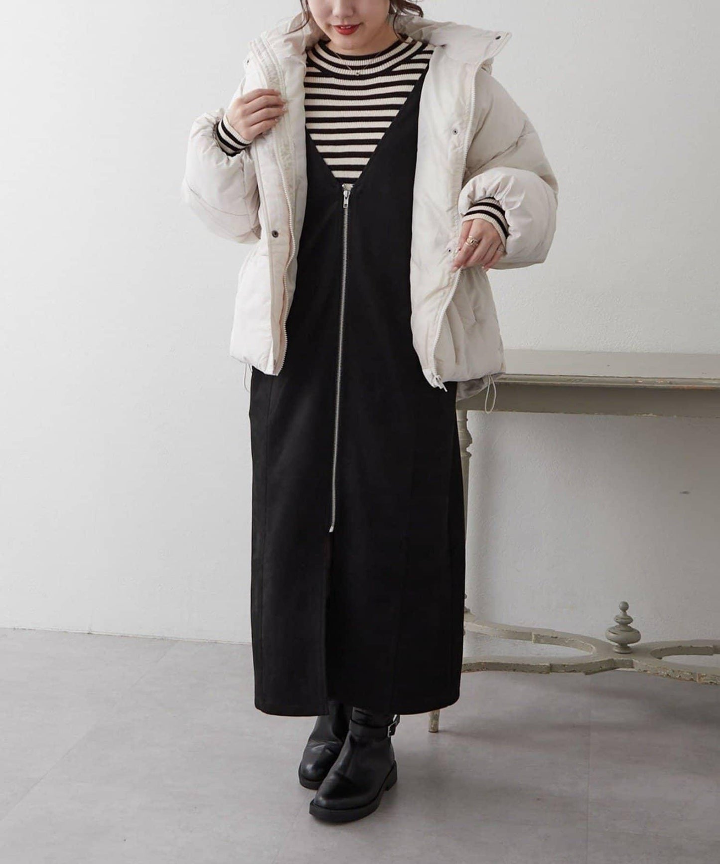 【RMAF】下襬圓弧仿羽絨