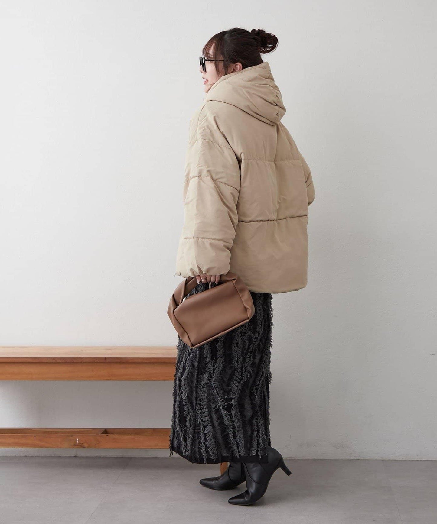 【RMAF】下襬圓弧仿羽絨