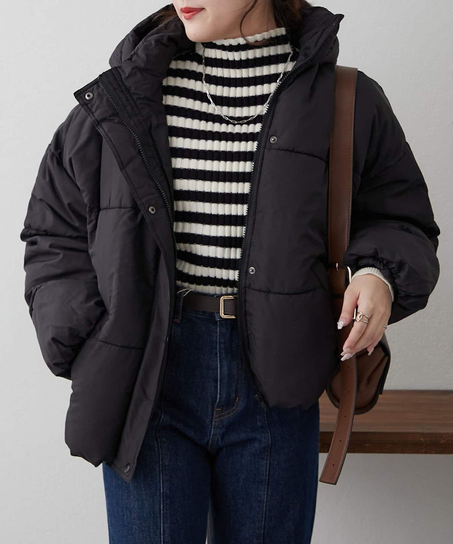 【RMAF】下襬圓弧仿羽絨