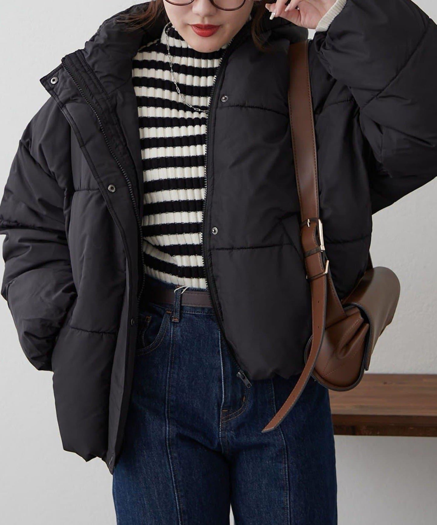 【RMAF】下襬圓弧仿羽絨