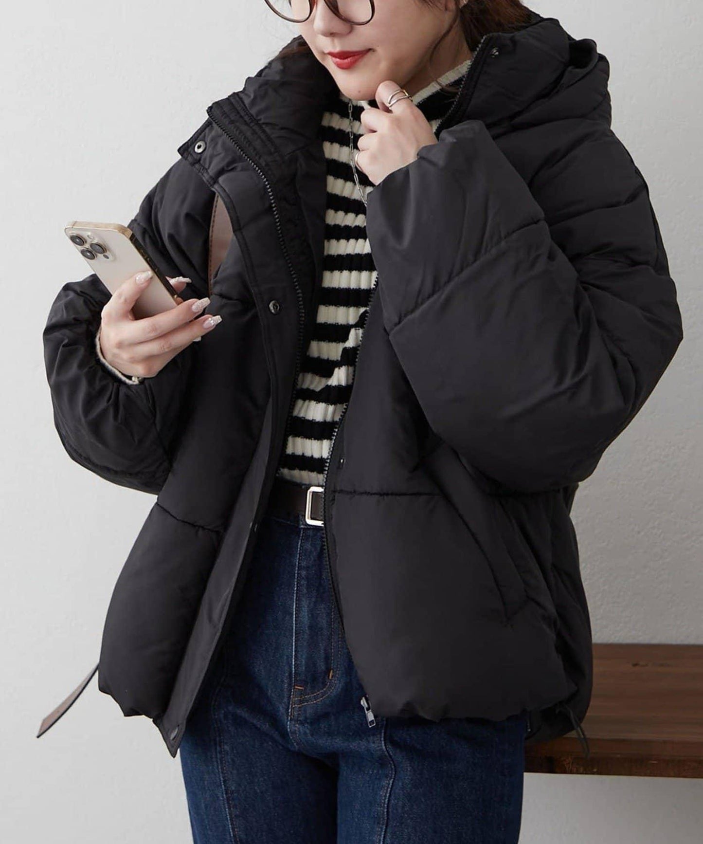 【RMAF】下襬圓弧仿羽絨