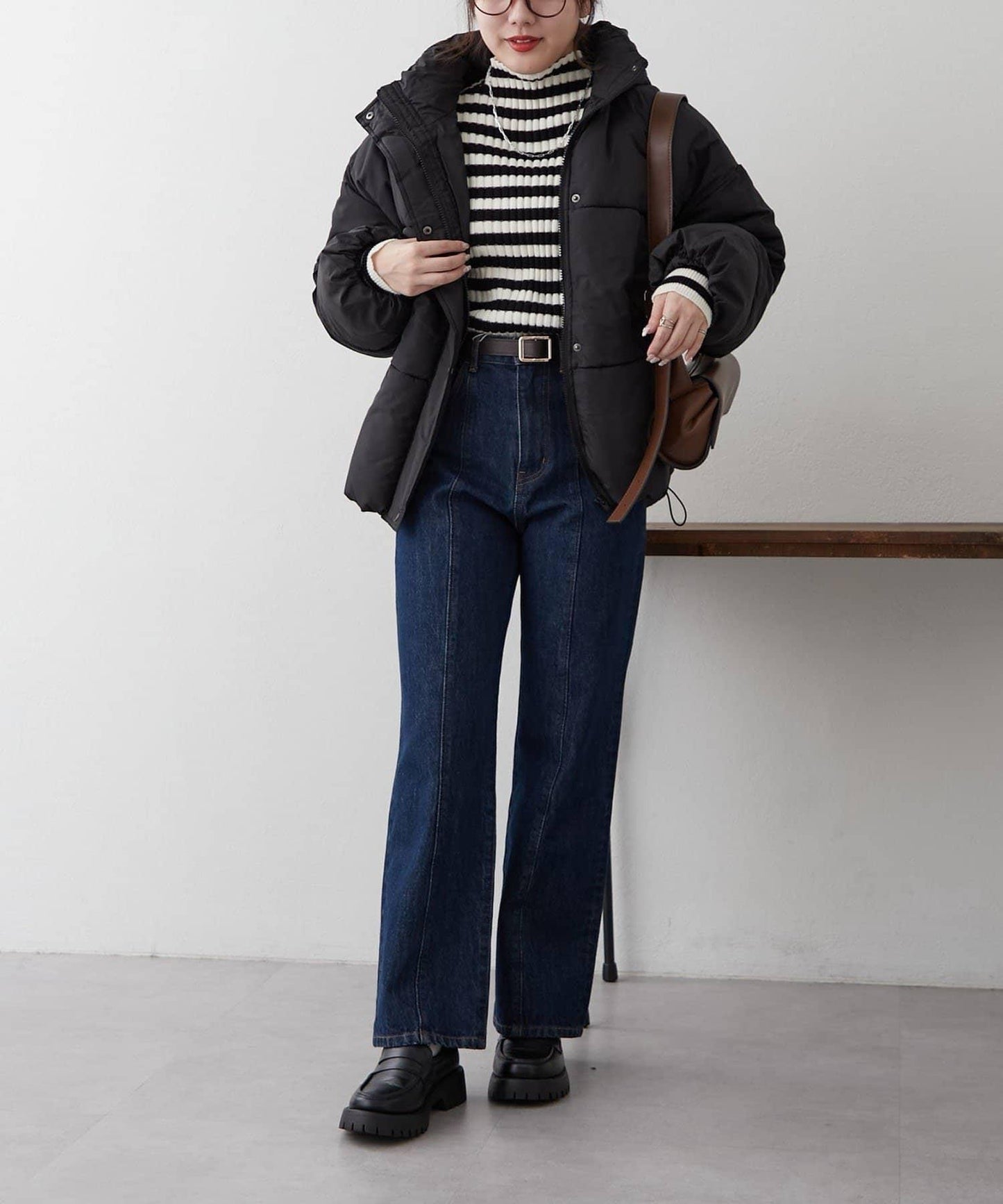 【RMAF】下襬圓弧仿羽絨