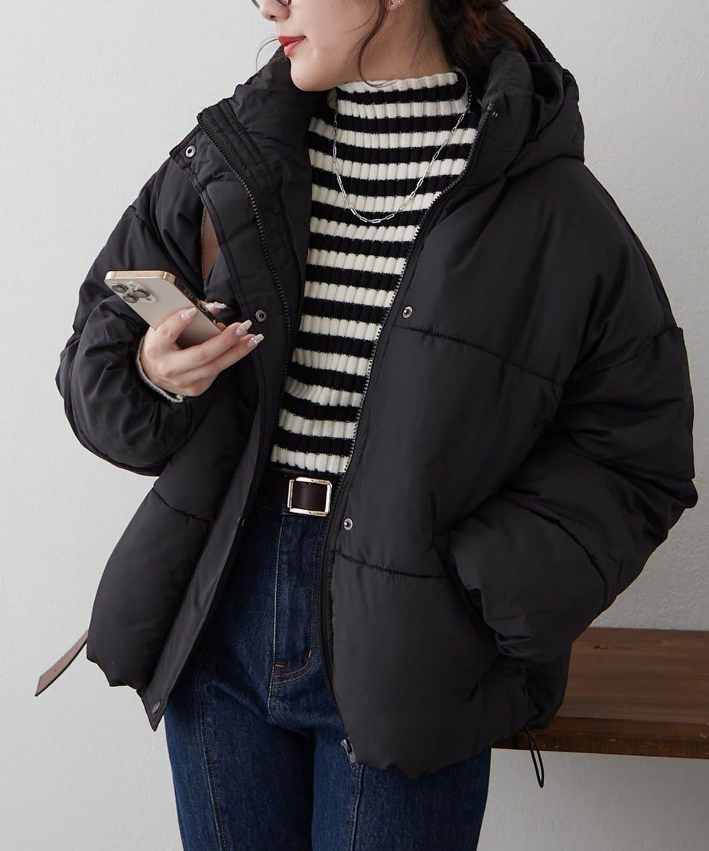 【RMAF】下襬圓弧仿羽絨