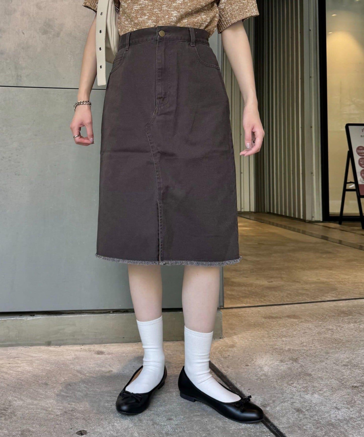 【CIAOPANIC TYPY】迷你中長半身裙